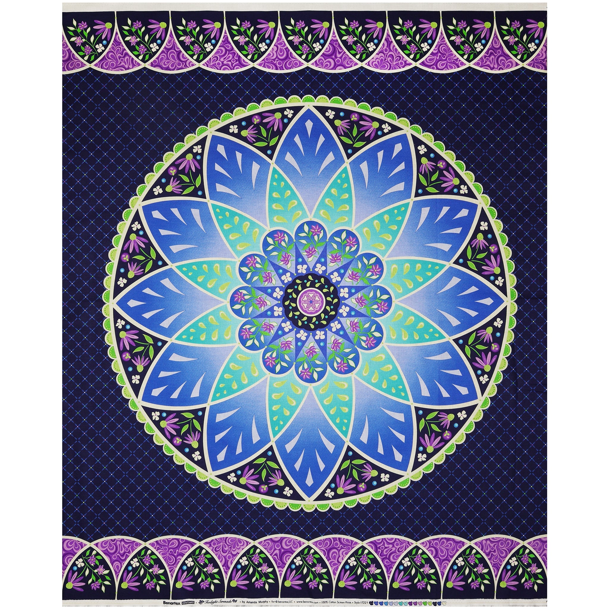 Twilight Serenade Fabric Collection - Blossom Panel Multi
