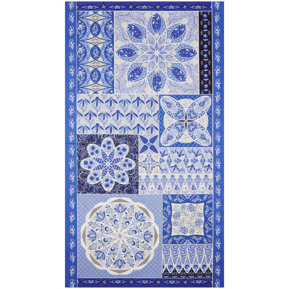 Moonlight Serenade Fabric Collection - Ruler Panel Moonlight