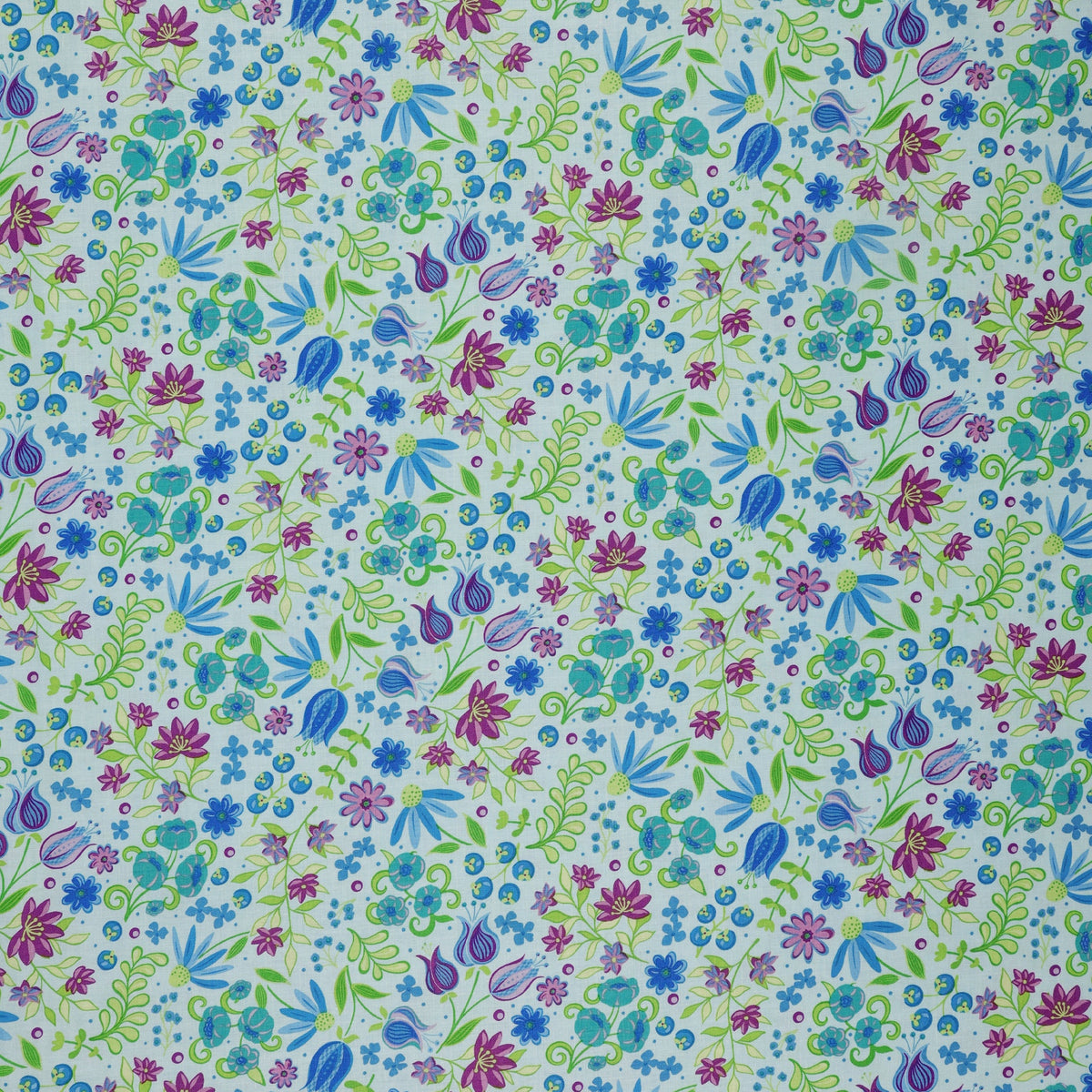 Twilight Serenade Fabric Collection - Cutting Garden Powder Blue