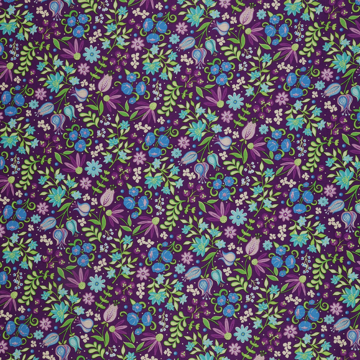 Twilight Serenade Fabric Collection - Cutting Garden Plum
