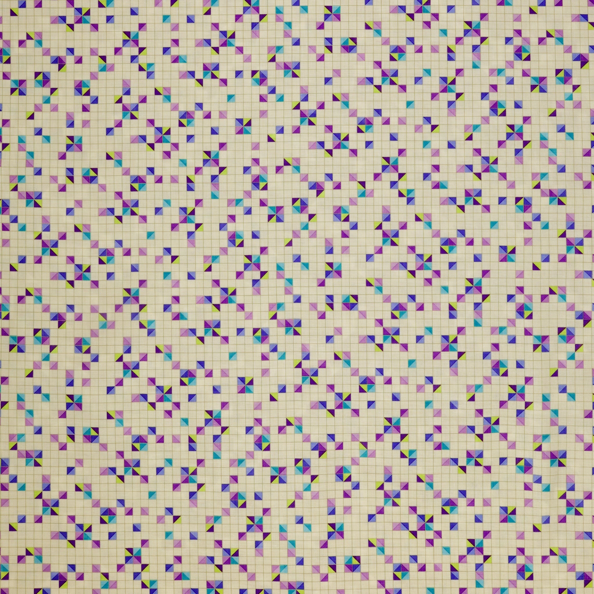 Twilight Serenade Fabric Collection - Modern Triangles Butter
