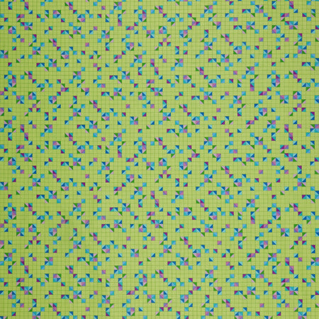 Twilight Serenade Fabric Collection - Modern Triangles Green