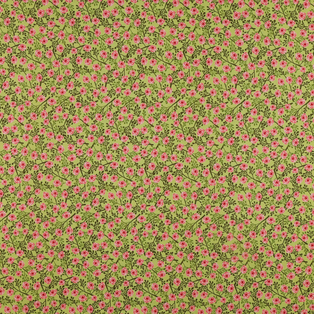 So Charming Fabric Collection - Wildflowers Moss