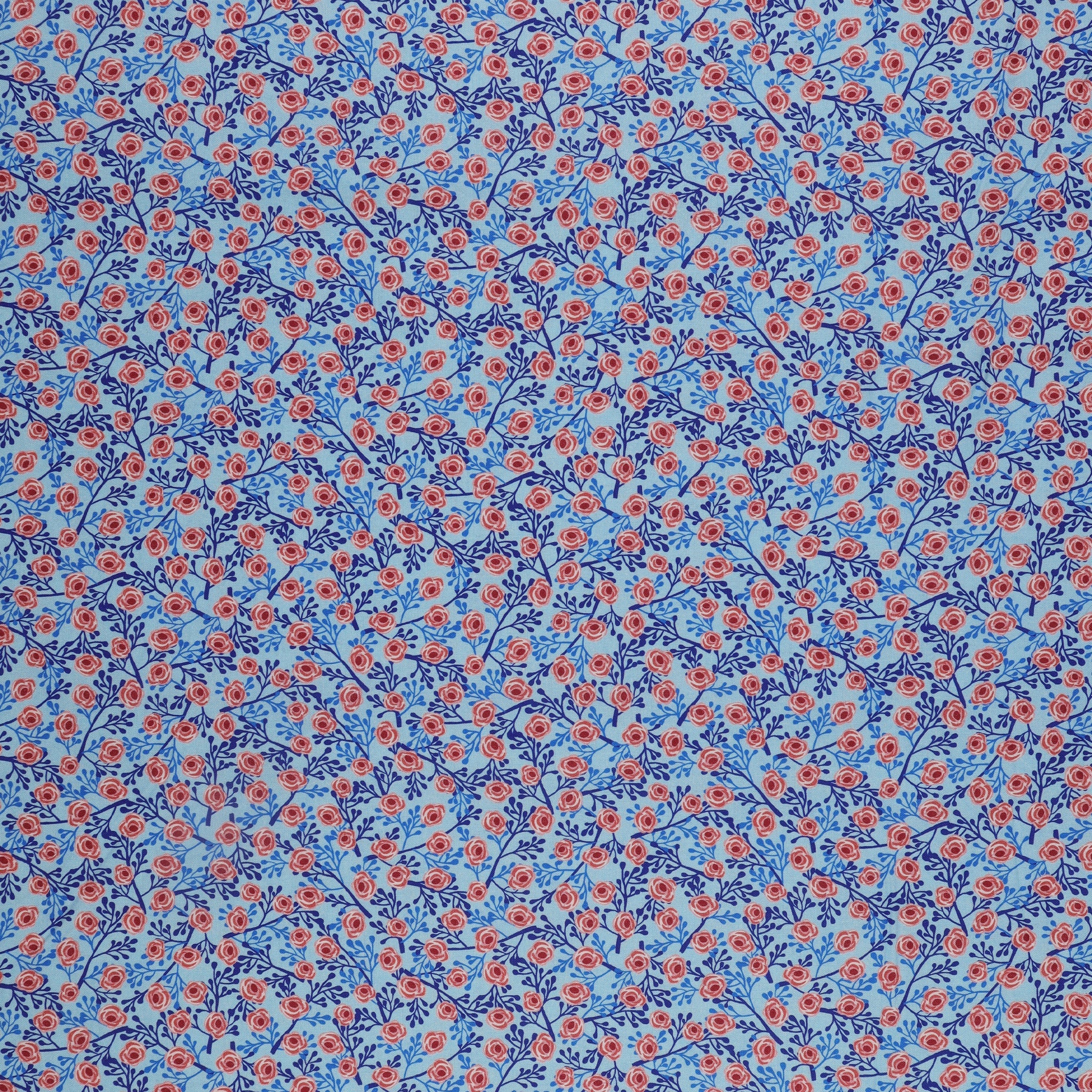 So Charming Fabric Collection - Wildflowers Blue