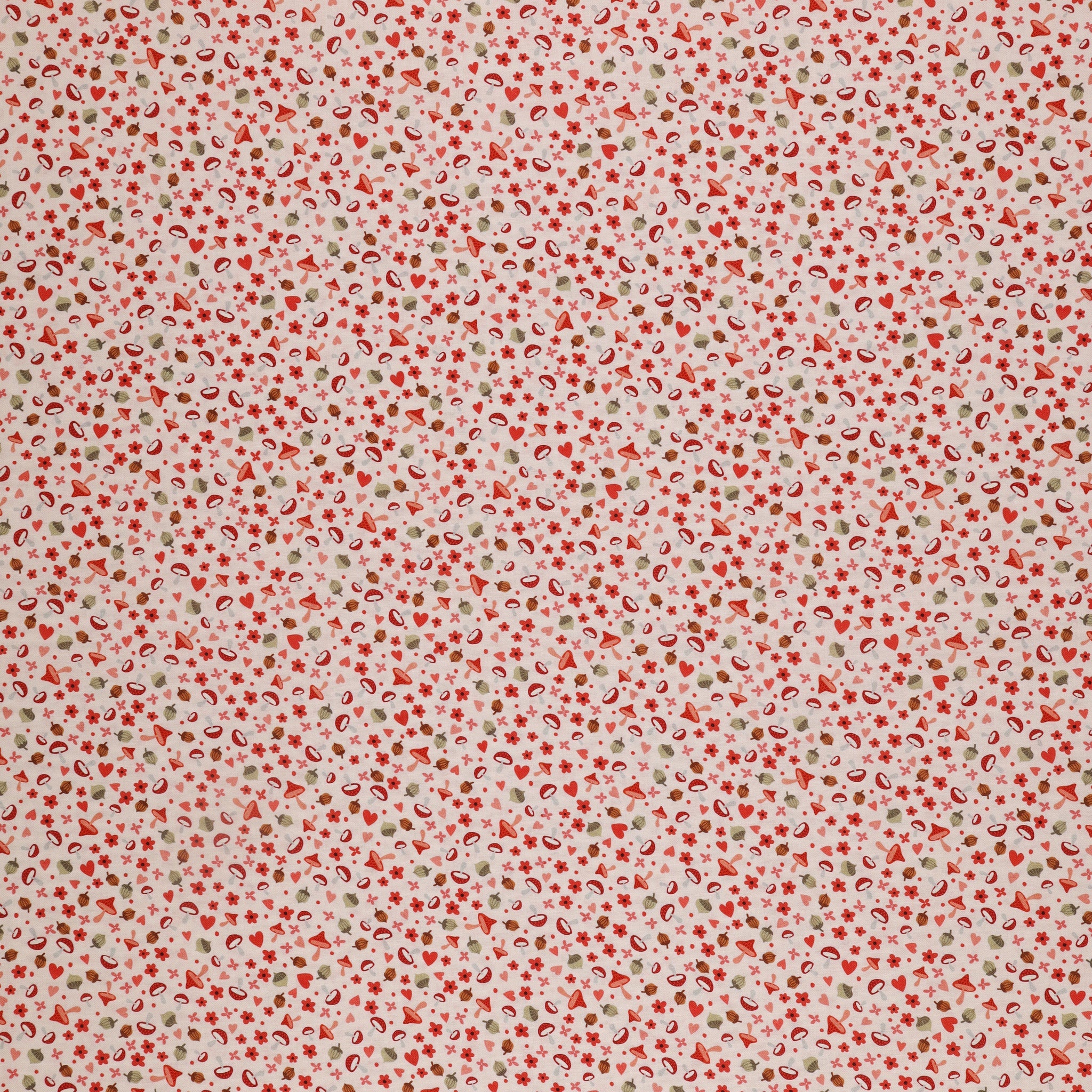 So Charming Fabric Collection - Mushroom Love Pink