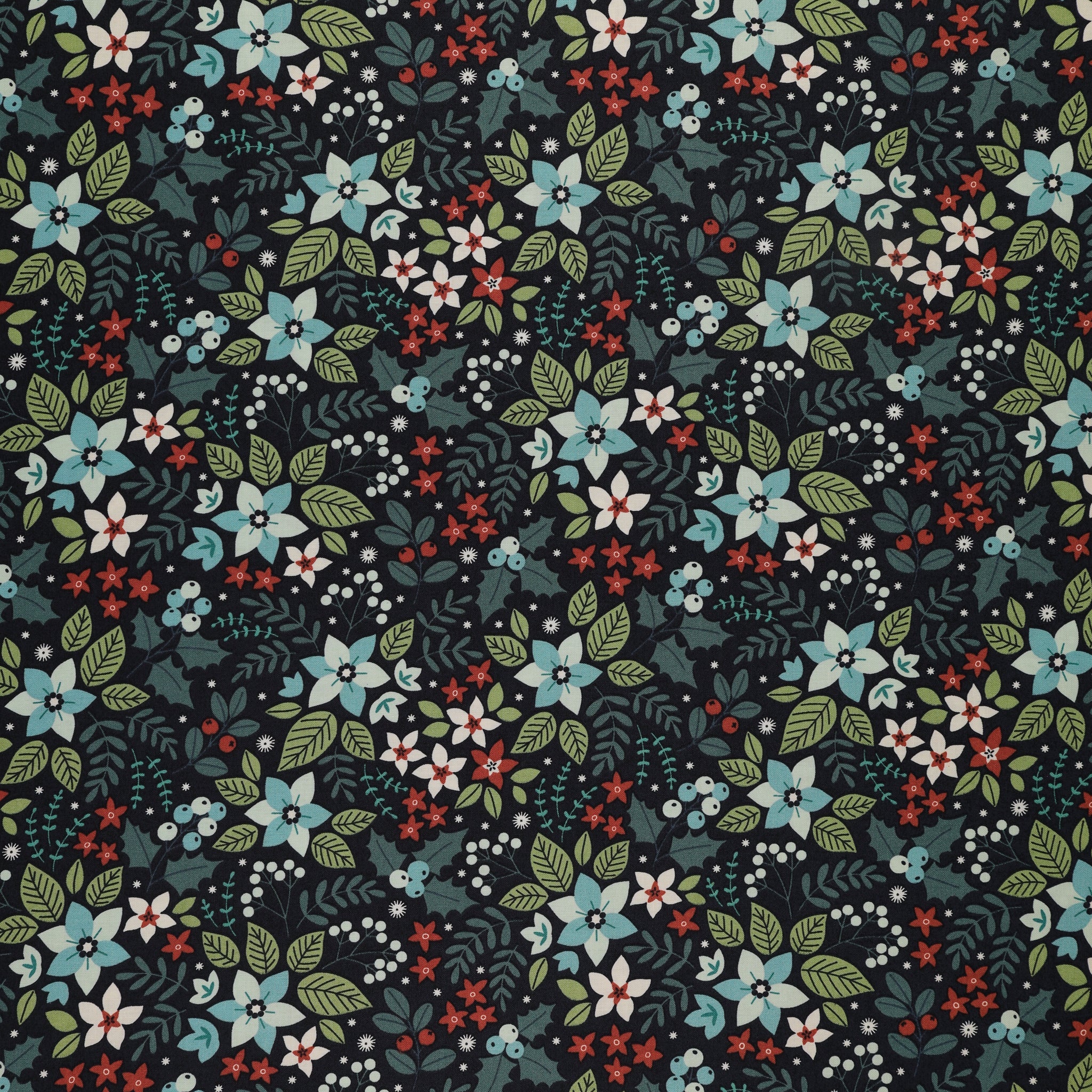 Holly & Hearth Fabric Collection - Yule Midnight