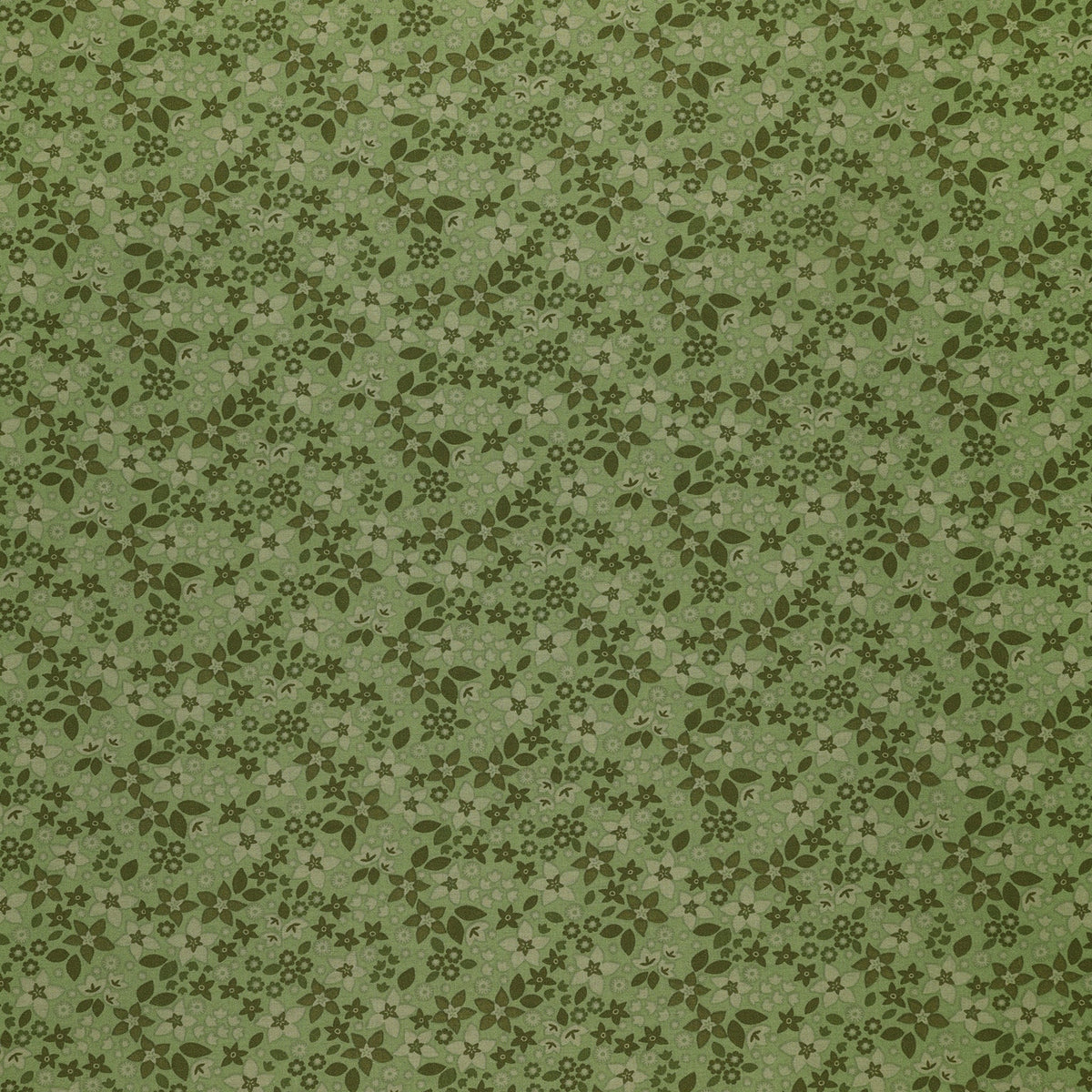 Holly & Hearth Fabric Collection - Star Flowers Evergreen