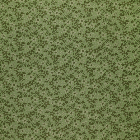 Holly & Hearth Fabric Collection - Star Flowers Evergreen