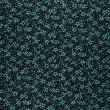 Holly & Hearth Fabric Collection - Star Flowers Teal