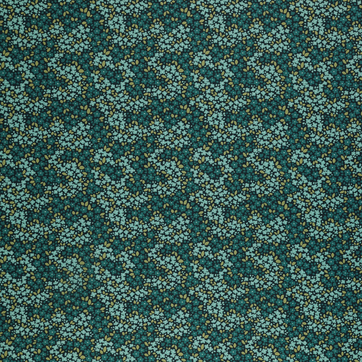 Holly & Hearth Fabric Collection - Winter Jasmine Teal