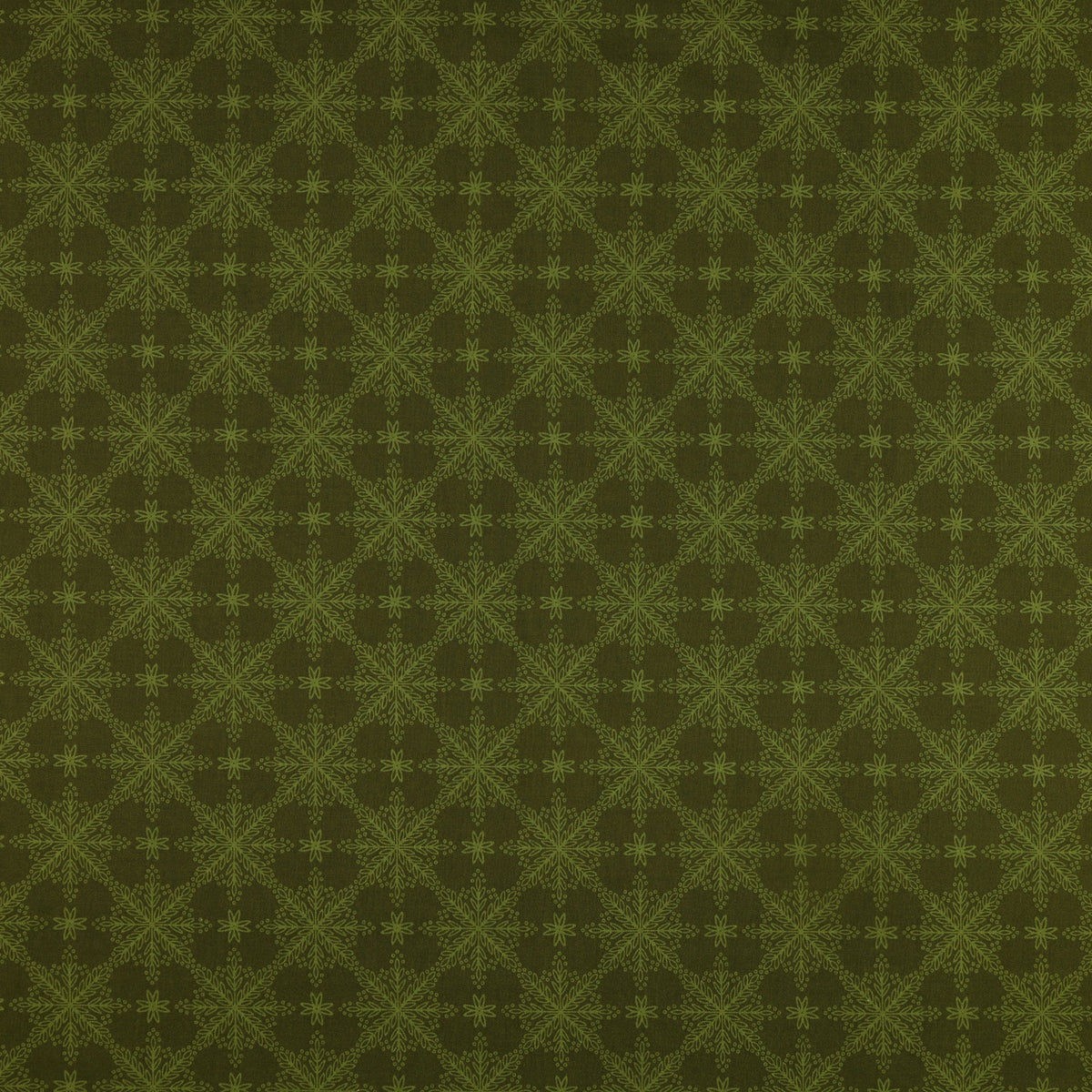 Holly & Hearth Fabric Collection - Frosted Windowpanes Evergreen