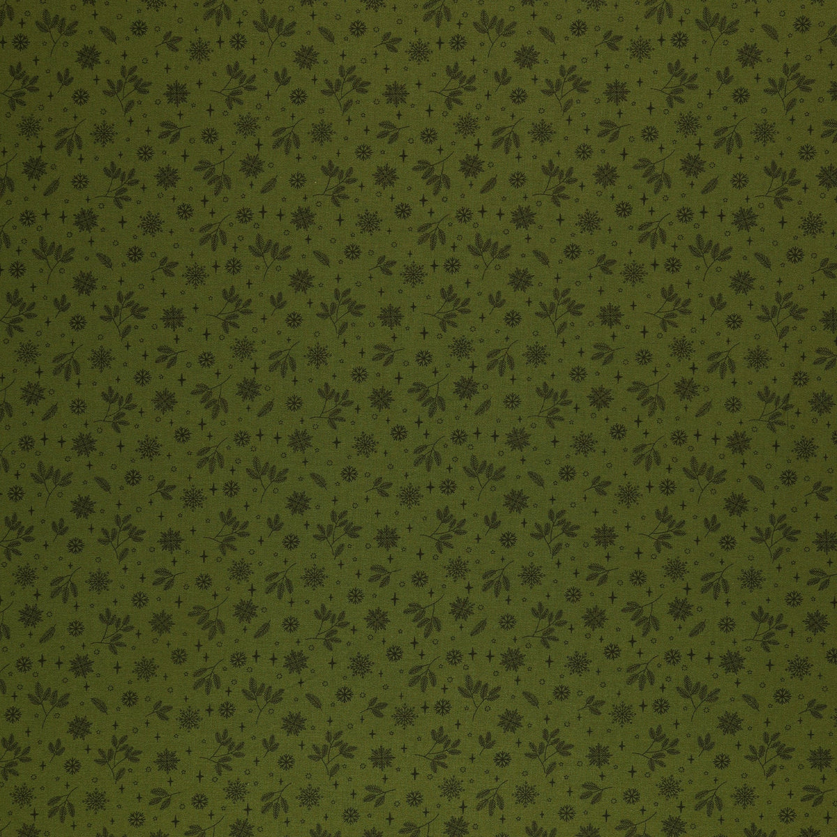 Holly & Hearth Fabric Collection - Flurries Evergreen