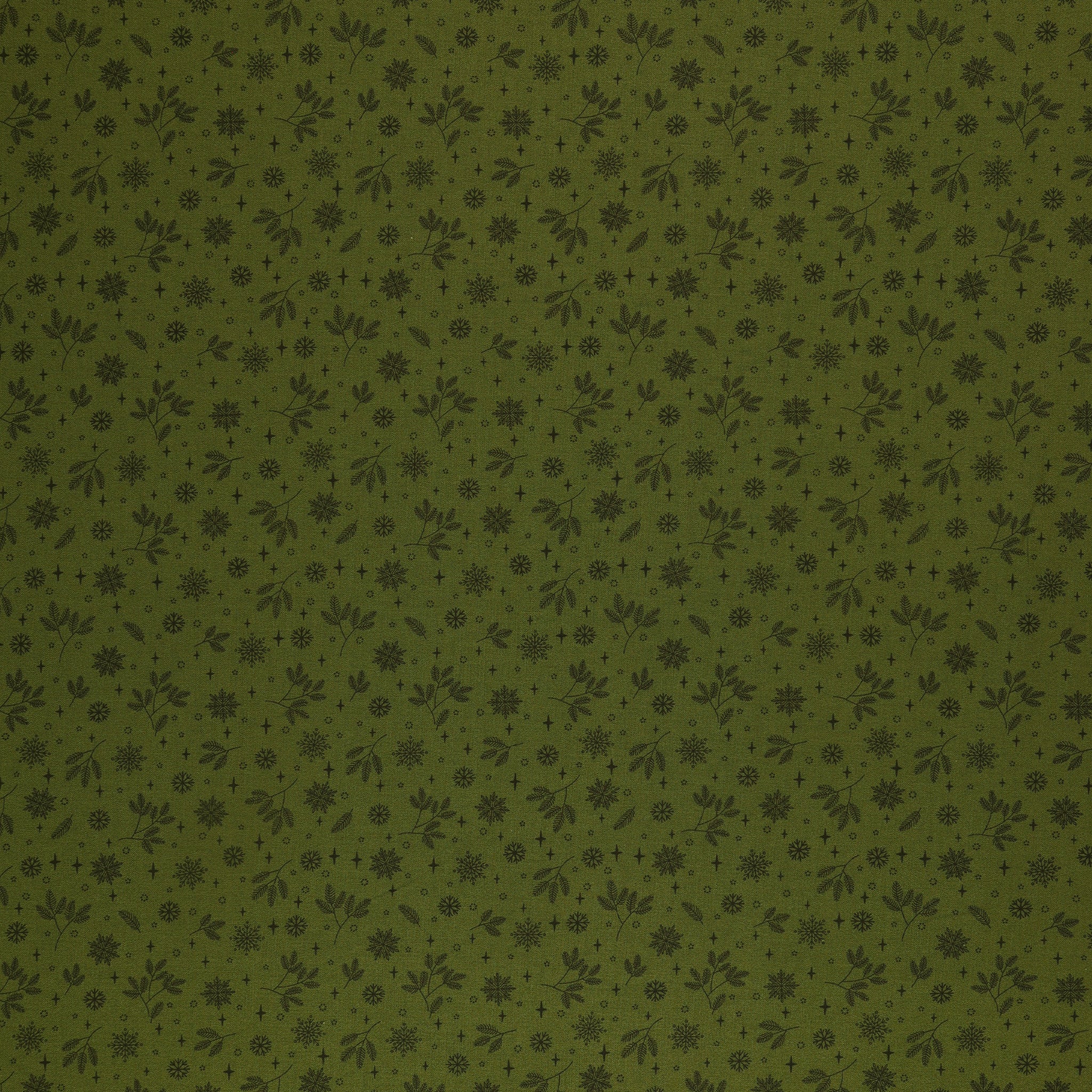 Holly & Hearth Fabric Collection - Flurries Evergreen