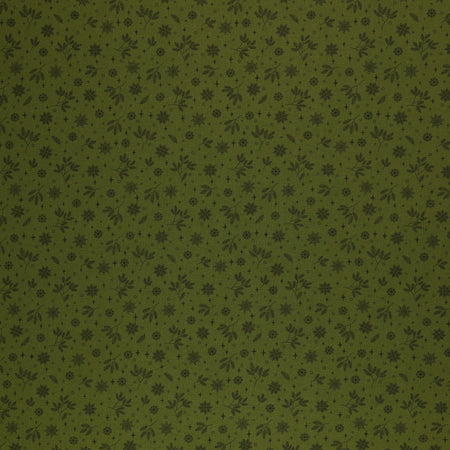 Holly & Hearth Fabric Collection - Flurries Evergreen