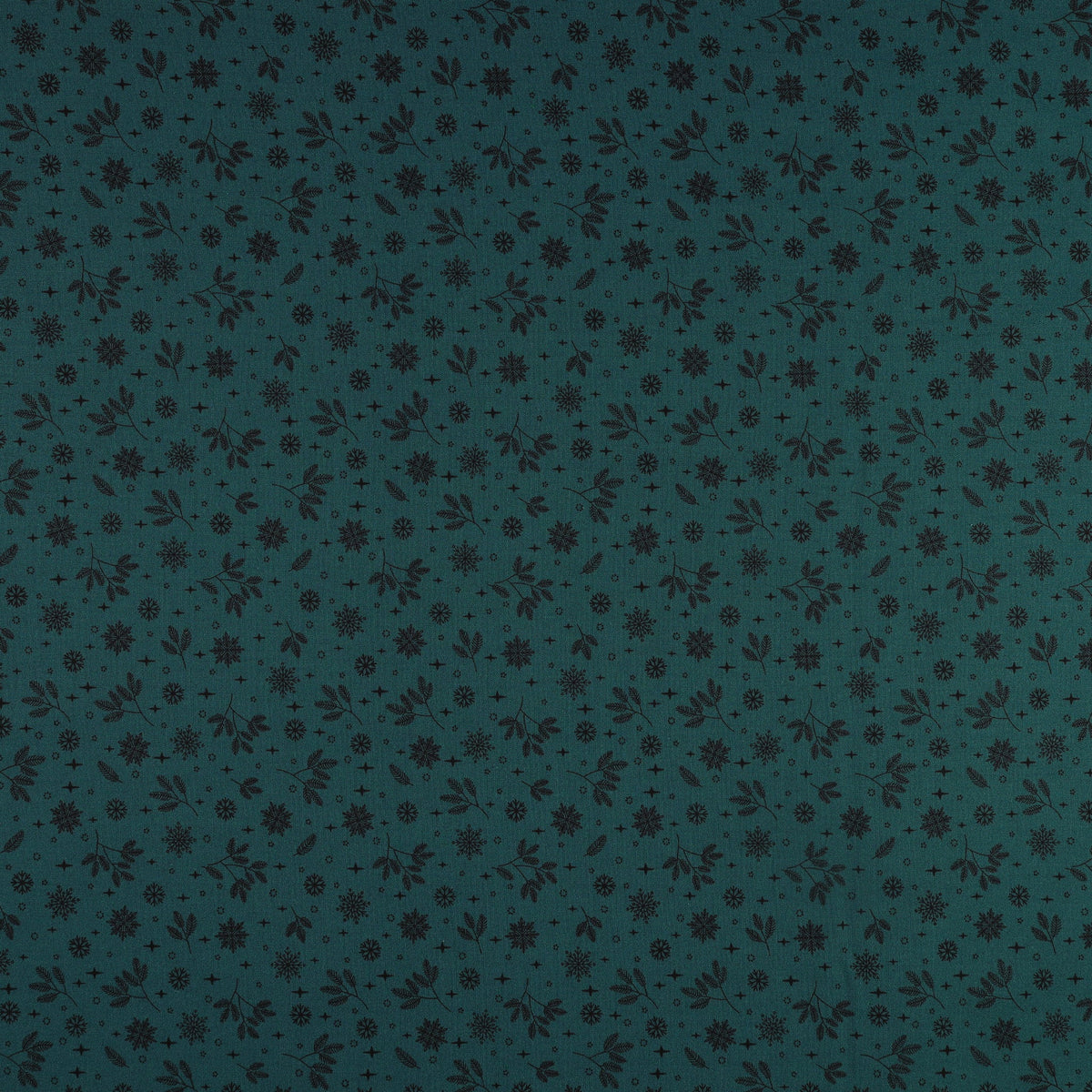 Holly & Hearth Fabric Collection - Flurries Teal