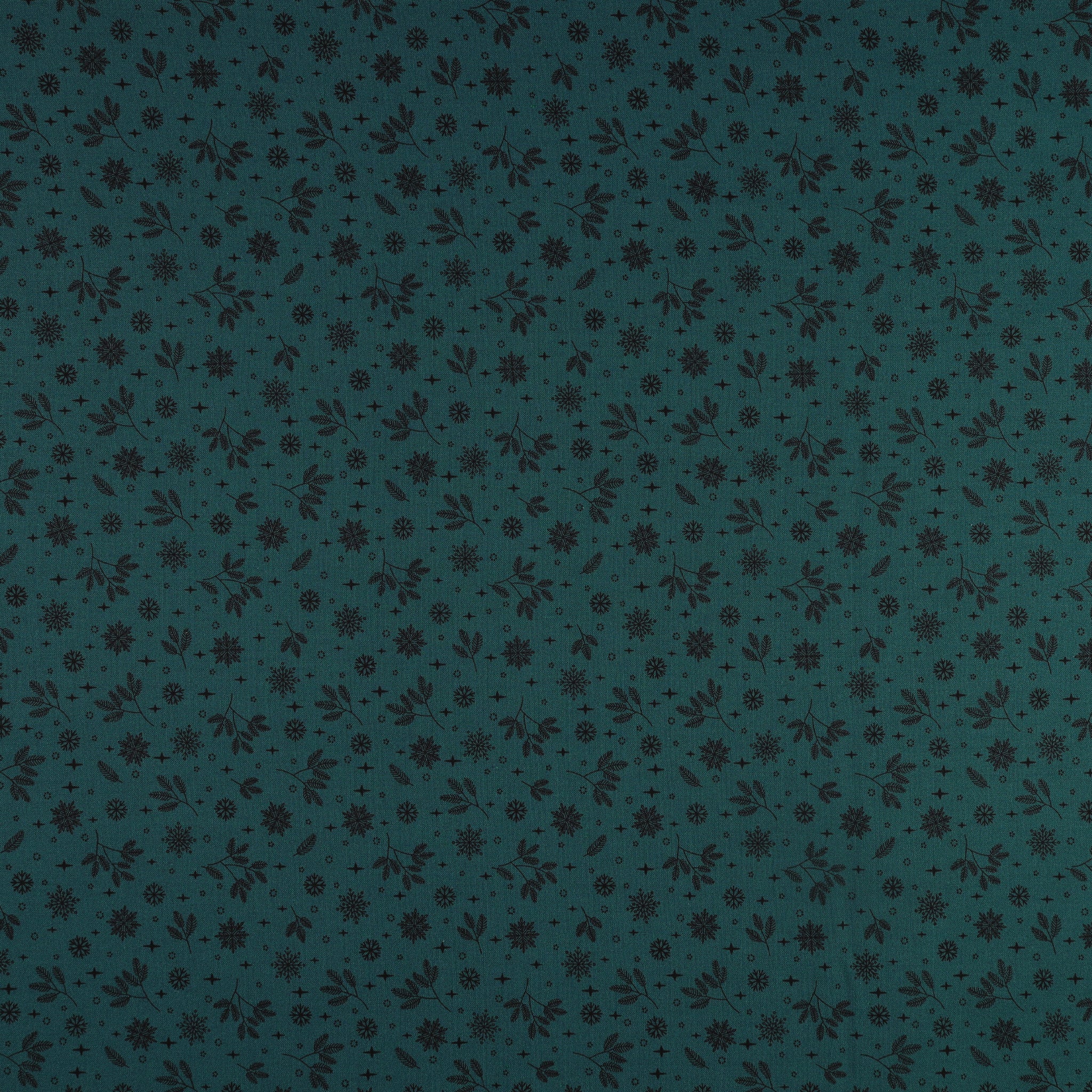 Holly & Hearth Fabric Collection - Flurries Teal