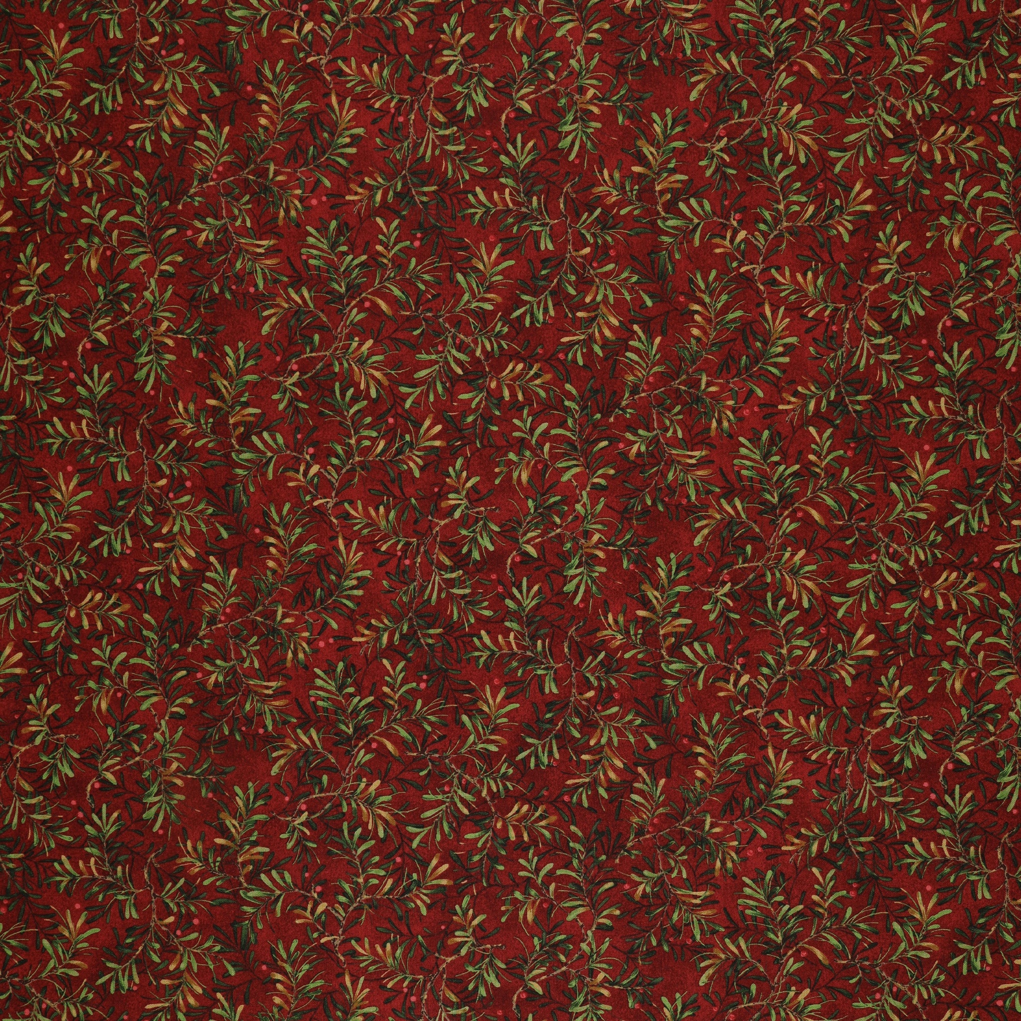 12 Days of Christmas Fabric Collection - Pine Boughs Red