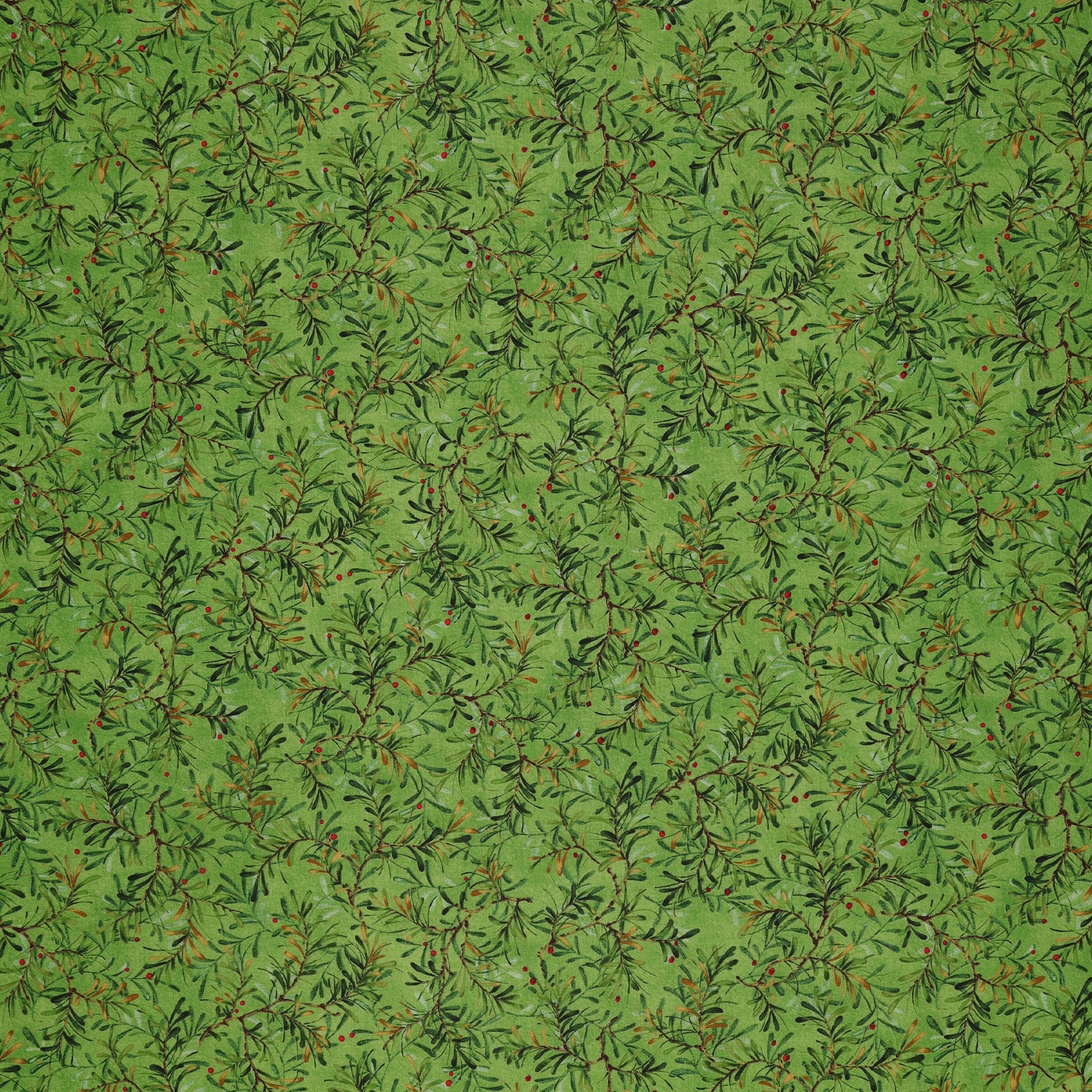 12 Days of Christmas Fabric Collection - Pine Boughs Moss