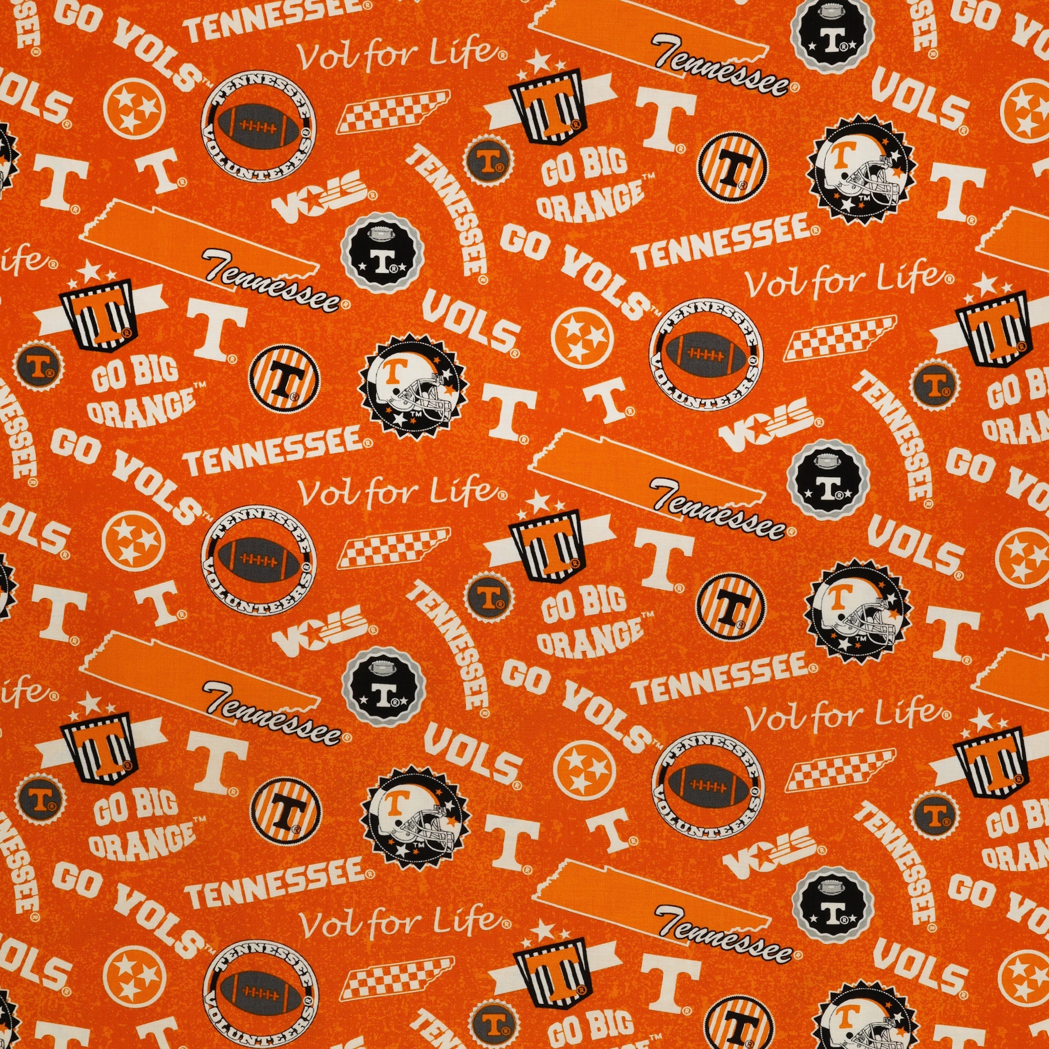 Tennessee Vols Home State Fabric