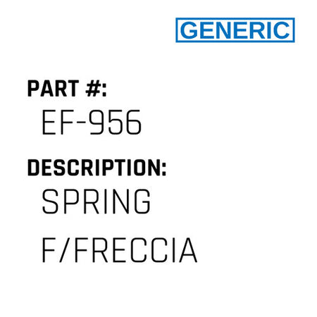 Spring F/Freccia - Generic #EF-956