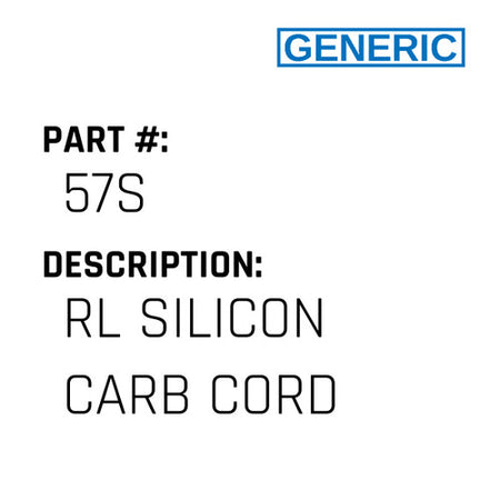 Rl Silicon Carb Cord - Generic #57S