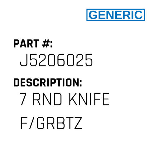 7 Rnd Knife F/Grbtz - Generic #J5206025