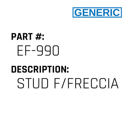 Stud F/Freccia - Generic #EF-990