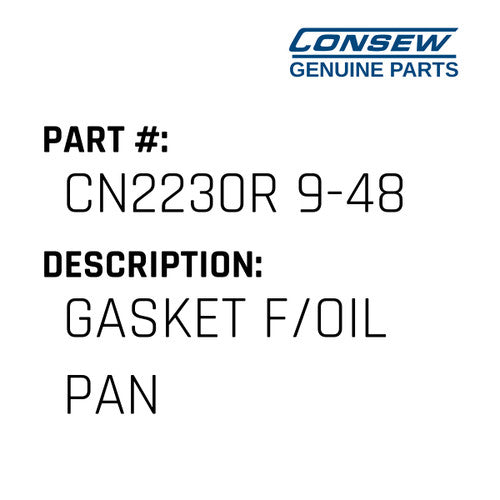 Gasket F/Oil Pan - Consew #CN2230R 9-48