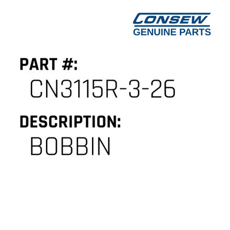 Bobbin - Consew #CN3115R-3-26