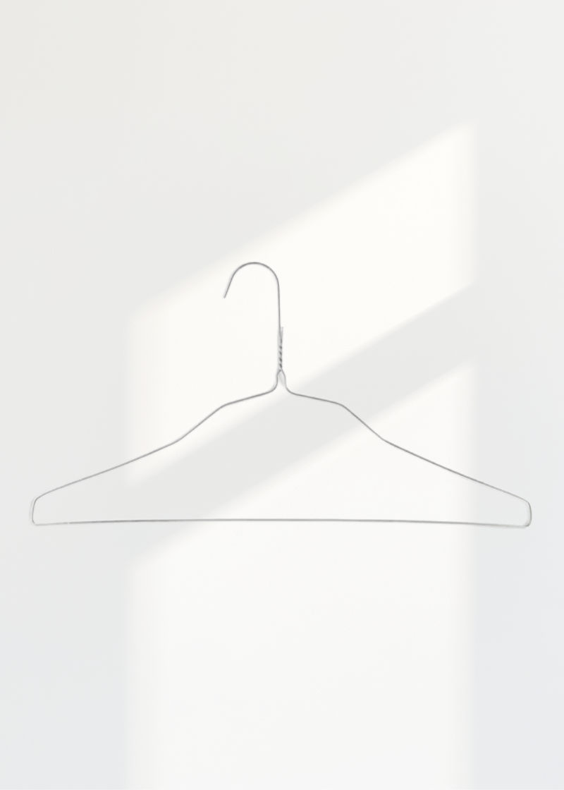 18" Metal Shirt Hangers - 14.5 Gauge - 500/Box - Galvanized