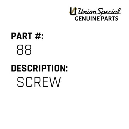 Screw - Union Special #88