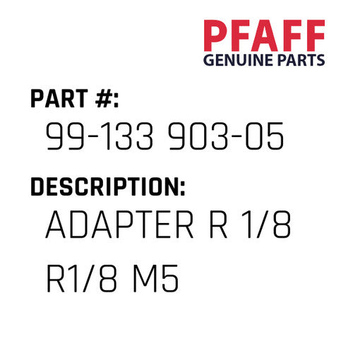 Adapter R 1/8 R1/8 M5 - Pfaff #99-133 903-05