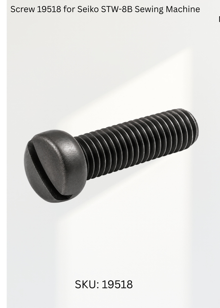 Screw 19518 for Seiko STW-8B Sewing Machine