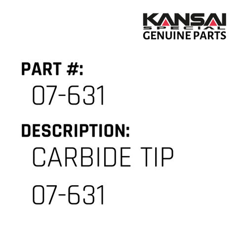 Carbide Tip 07-631 - Kansai Special #07-631