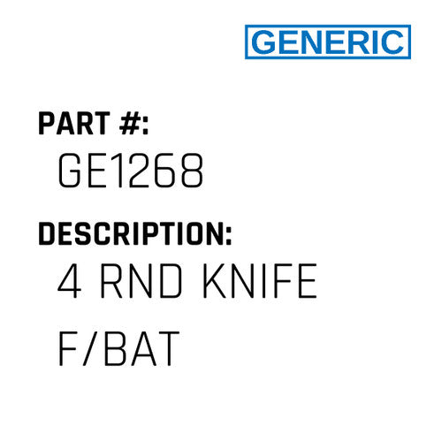 4 Rnd Knife F/Bat - Generic #GE1268