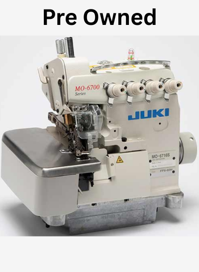 Pre Owned Juki MO-6716S Industrial Overlock Sewing Machine – 5 Thread Safety Stitch – Used