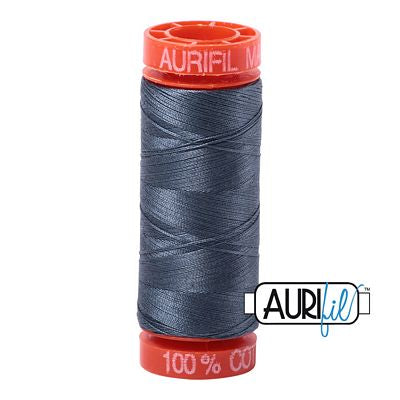 Aurifil Cotton Mako 50wt 200m 10ct Medium Gray