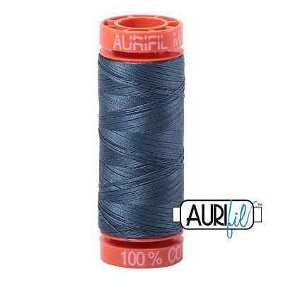 Aurifil Cotton Mako 50wt 200m 10ct Medium Blue Gray