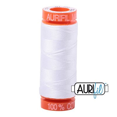 Aurifil Cotton Mako 50wt 200m 10ct White