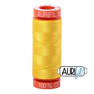 Aurifil Cotton Mako 50wt 200m 10ct Canary