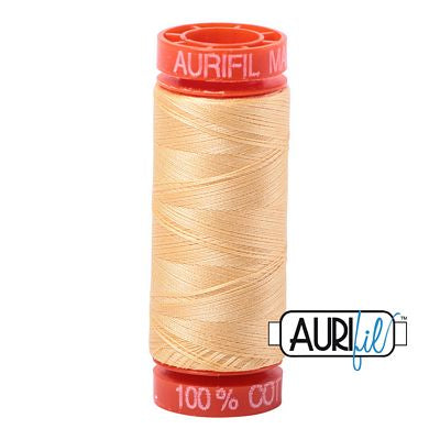 Aurifil Cotton Mako 50wt 200m 10ct Medium Butter