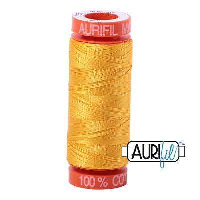 Aurifil Cotton Mako 50wt 200m 10ct Yellow