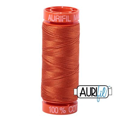 Aurifil Cotton Mako 50wt 200m 10ct Rusty Orange
