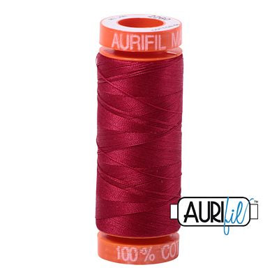 Aurifil Cotton Mako 50wt 200m 10ct Wine