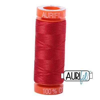 Aurifil Cotton Mako 50wt 200m 10ct Lobster Red