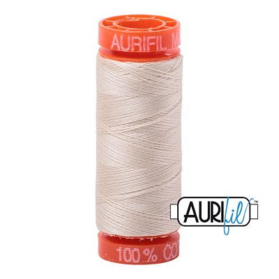 Aurifil Cotton Mako 50wt 200m 10ct Light Beige