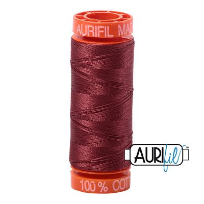 Aurifil Cotton Mako 50wt 200m 10ct Raisin