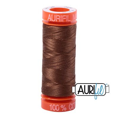 Aurifil Cotton Mako 50wt 200m 10ct Dark Antique Gold