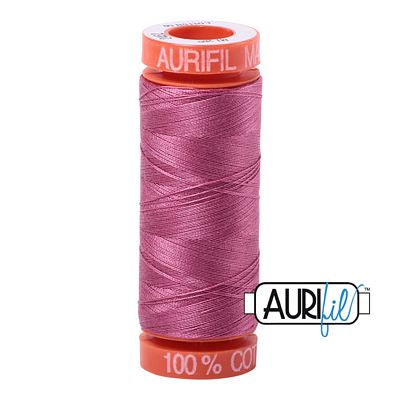 Aurifil Cotton Mako 50wt 200m 10ct Dusty Rose