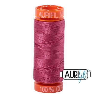 Aurifil Cotton Mako 50wt 200m 10ct Medium Carmine Red